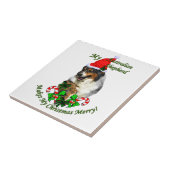 Australian Shepherd Christmas Fliese (Seite)