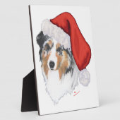 Australian Shepherd Christmas Fotoplatte (Seite)