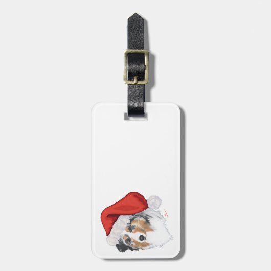 Australian Shepherd Christmas Gepäckanhänger (Vorderseite vertikal)