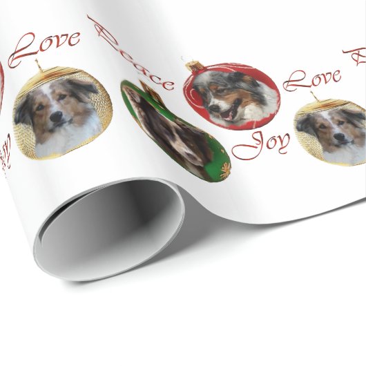 Australian Shepherd Christmas Geschenkpapier (Rolleneckpunkt)