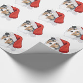 Australian Shepherd Christmas Geschenkpapier (Ecke)