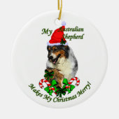 Australian Shepherd Christmas Gifts Ornament (Vorne)