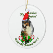 Australian Shepherd Christmas Gifts Ornament (Links)