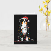 Australian Shepherd Christmas Graphics Dog Lights Karte (Gelbe Blume)