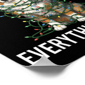 Australian Shepherd Christmas I'm Fine Everything Poster (Ecke)