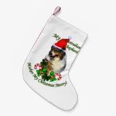 Australian Shepherd Christmas Kleiner Weihnachtsstrumpf (Vorderansicht (hängend))