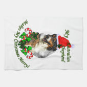 Australian Shepherd Christmas Küchentuch (Horizontal)