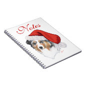 Australian Shepherd Christmas Notizblock (Rechte Seite)