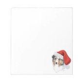 Australian Shepherd Christmas Notizblock (Vorderseite)