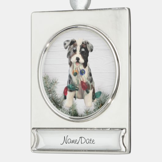 Australian Shepherd Christmas Ornament (Links)