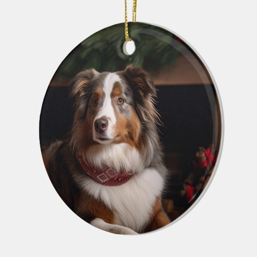 Australian Shepherd Christmas Ornament (Links)