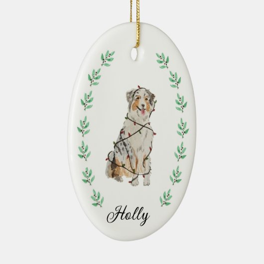 Australian Shepherd Christmas Ornament (Rechts)