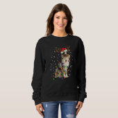 Australian Shepherd Christmas Reindeer Santa Hat P Sweatshirt (Vorne ganz)
