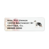 Australian Shepherd Christmas Return Address Label (Vorne)