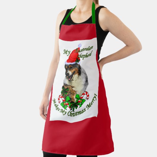 Australian Shepherd Christmas Schürze (InSitu)