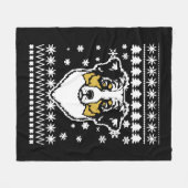 Australian Shepherd Christmas Shirt Fleecedecke (Vorderseite (Horizontal))