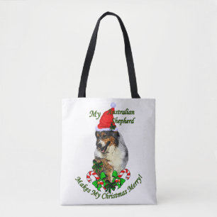Australian Shepherd Christmas Tasche
