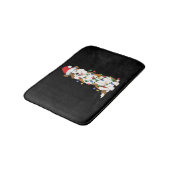 Australian Shepherd Christmas Tree Light Aussie Xm Badematte (Schrägansicht)