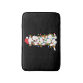 Australian Shepherd Christmas Tree Light Aussie Xm Badematte (Vorderseite Vertikal)