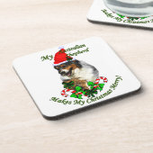 Australian Shepherd Christmas Untersetzer (Linke Seite)
