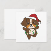 Australian Shepherd Christmas Winter Animals Feiertagskarte (Vorne/Hinten)