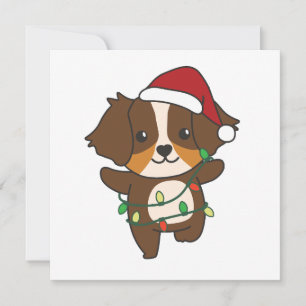 Australian Shepherd Christmas Winter Animals Feiertagskarte