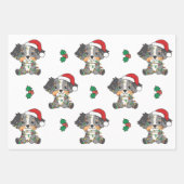 Australian Shepherd Christmas Winter Animals Geschenkpapier Set (Vorderseite 3)