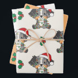 Australian Shepherd Christmas Winter Animals Geschenkpapier Set<br><div class="desc">Der Australische Schäferhund zu Weihnachten mit Feenlicht. Hübsche Tiere mit Geschenken und Schnee für den Urlaub. Ein süßes Weihnachtsgrüßen. Hunde sind niedliche Tiere und perfekt zu Weihnachten.</div>