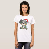 Australian Shepherd Christmas Winter Animals T-Shirt (Vorne ganz)