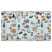 Australian Shepherd Collage Poly Poplin 60" Fabric Stoff (Fat Quarter (45,7 x 55,9 cm))