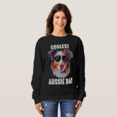 Australian Shepherd Dad Coolest Aussie Dad for Dog Sweatshirt (Vorne ganz)