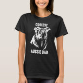 Australian Shepherd Dad Coolest Aussie Dad for Dog T-Shirt (Vorderseite)