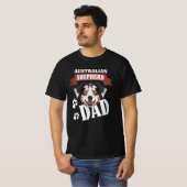 Australian Shepherd Dad, Dog Dad T-Shirt (Vorne ganz)