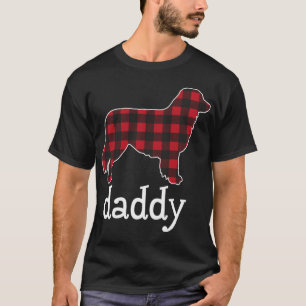 Australian Shepherd Daddy Christmas Red Kariert Au T-Shirt