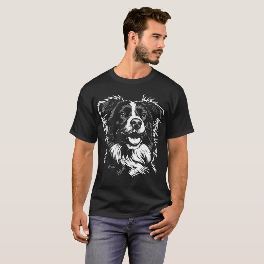 Australian Shepherd Dog [00306] T-Shirt (Vorne ganz)