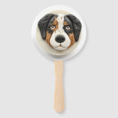 Australian Shepherd Dog 3D Inspiriert Fächer (Rückseite)