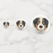 Australian Shepherd Dog 3D Inspiriert Konfetti (Rückseiten)