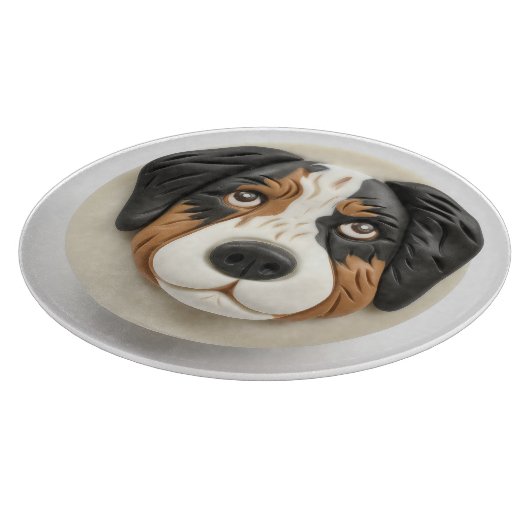 Australian Shepherd Dog 3D Inspiriert Schneidebrett (Ecke)