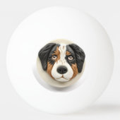 Australian Shepherd Dog 3D Inspiriert Tischtennisball (Vorderseite)