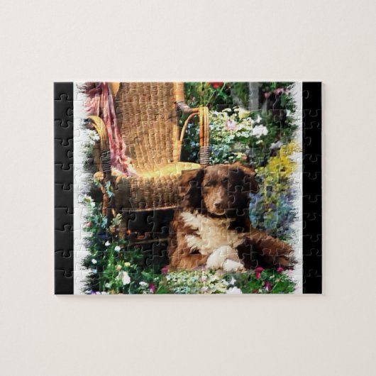 Australian Shepherd Dog Art Puzzle (Horizontal)