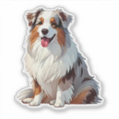 Australian Shepherd Dog Aufkleber (Vorderseite)