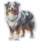 Australian Shepherd Dog Aufkleber (Vorderseite)