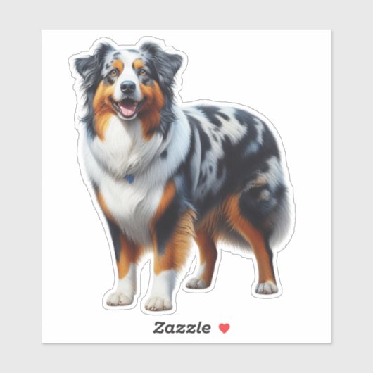 Australian Shepherd Dog Aufkleber (Blatt)