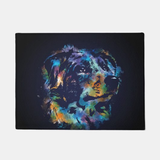 Australian Shepherd dog - Aussie Fußmatte (Vorderseite)