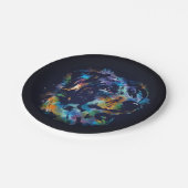 Australian Shepherd dog - Aussie Pappteller (Schrägansicht)