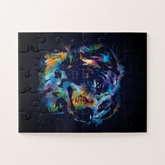 Australian Shepherd dog - Aussie Puzzle (Horizontal)