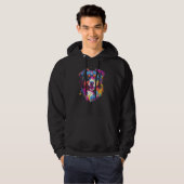 Australian Shepherd Dog Border Collie Graffiti Art Hoodie (Vorne ganz)