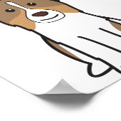 Australian Shepherd Dog Cartoon Poster (Ecke)