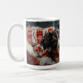 Australian Shepherd Dog Christmas Festive Kaffeetasse (Links)