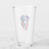 Australian Shepherd Dog Colorful Glas (Rückseite)